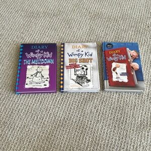 3 Diary of a Wimpy Kid books